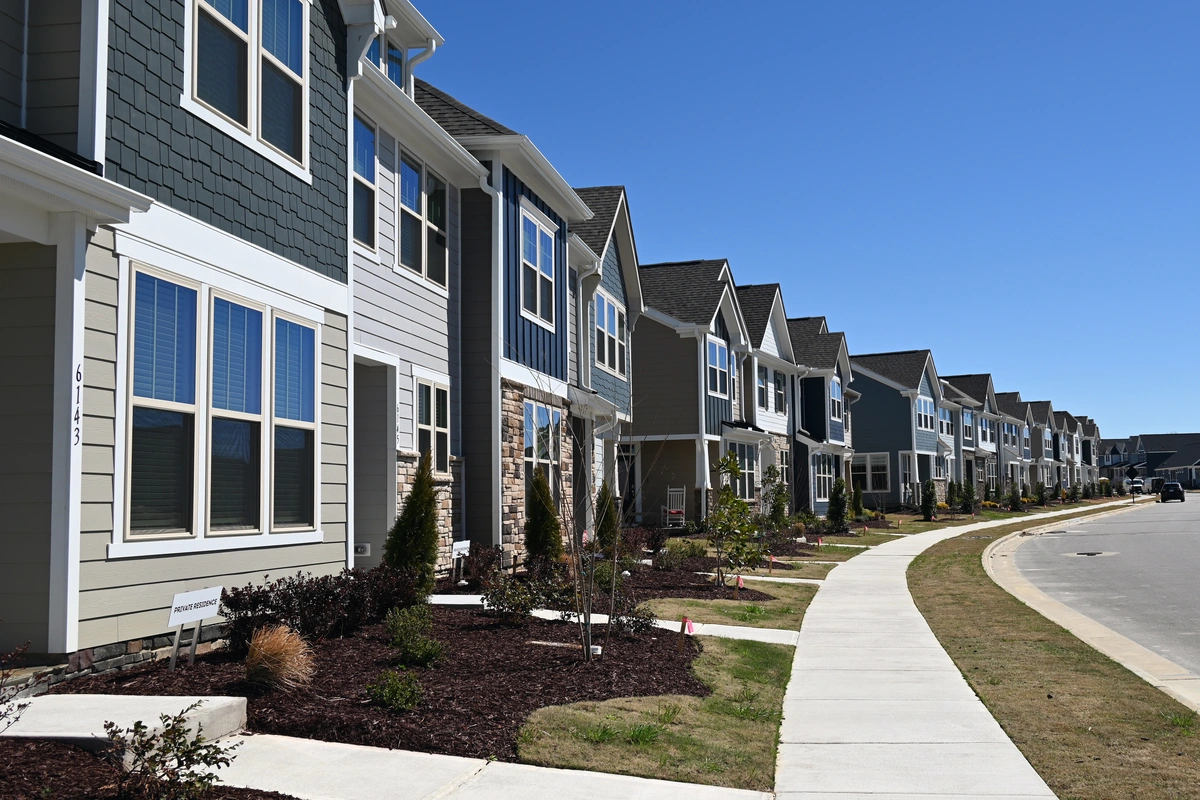 street view of townhouses