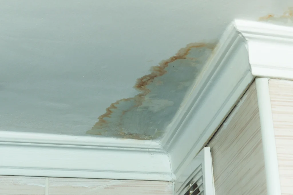 water leaking from ceiling